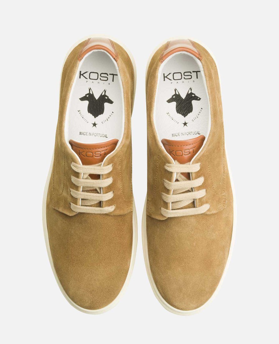 KOST Sneakers | Heren Suede Taupe Sneakers