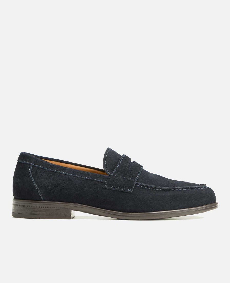 KOST Loafers | Heren Marineblauwe Suede Loafer