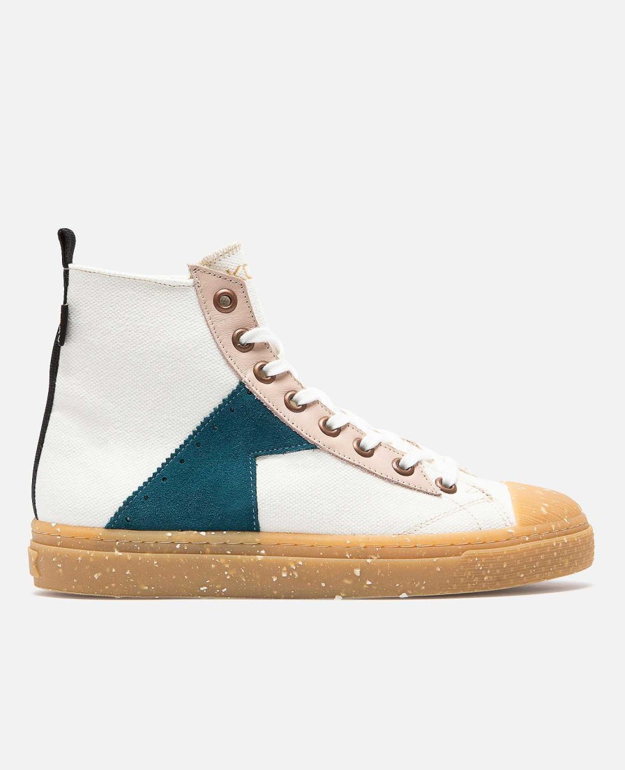 KOST Sneakers | Dames Gebroken Witte Oeko-Tex Canvas Sneakers