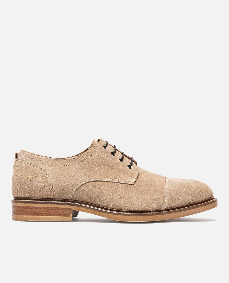 KOST Derby- En Oxford-Schoenen | Heren Beige Suede Derbyschoenen