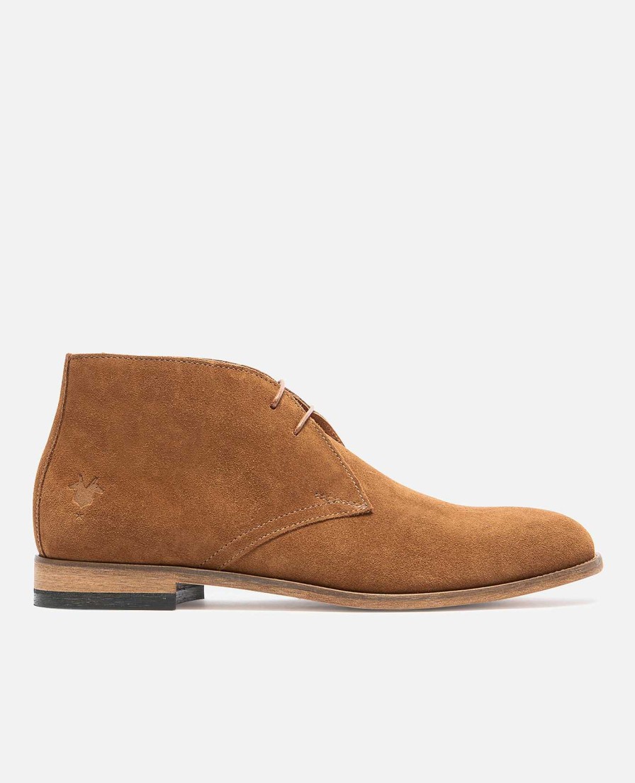 KOST Laarzen | Heren Cognac Suede Chukka-Laarzen