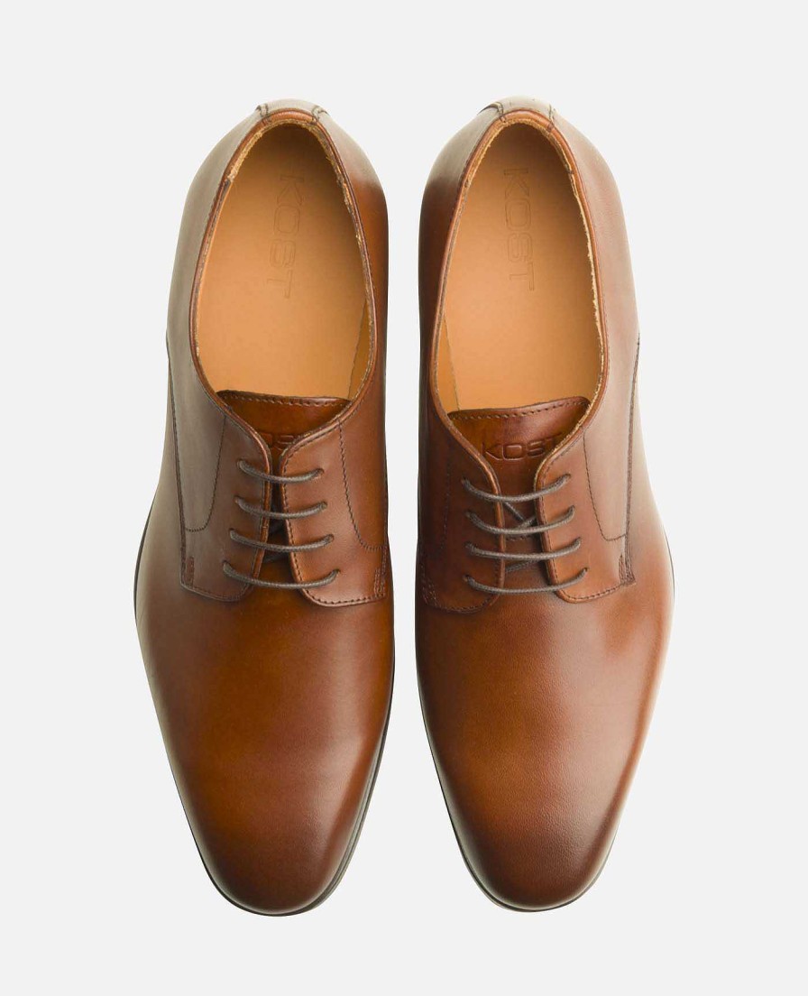 KOST Derby- En Oxford-Schoenen | Heren Cognac Leren Derby'S