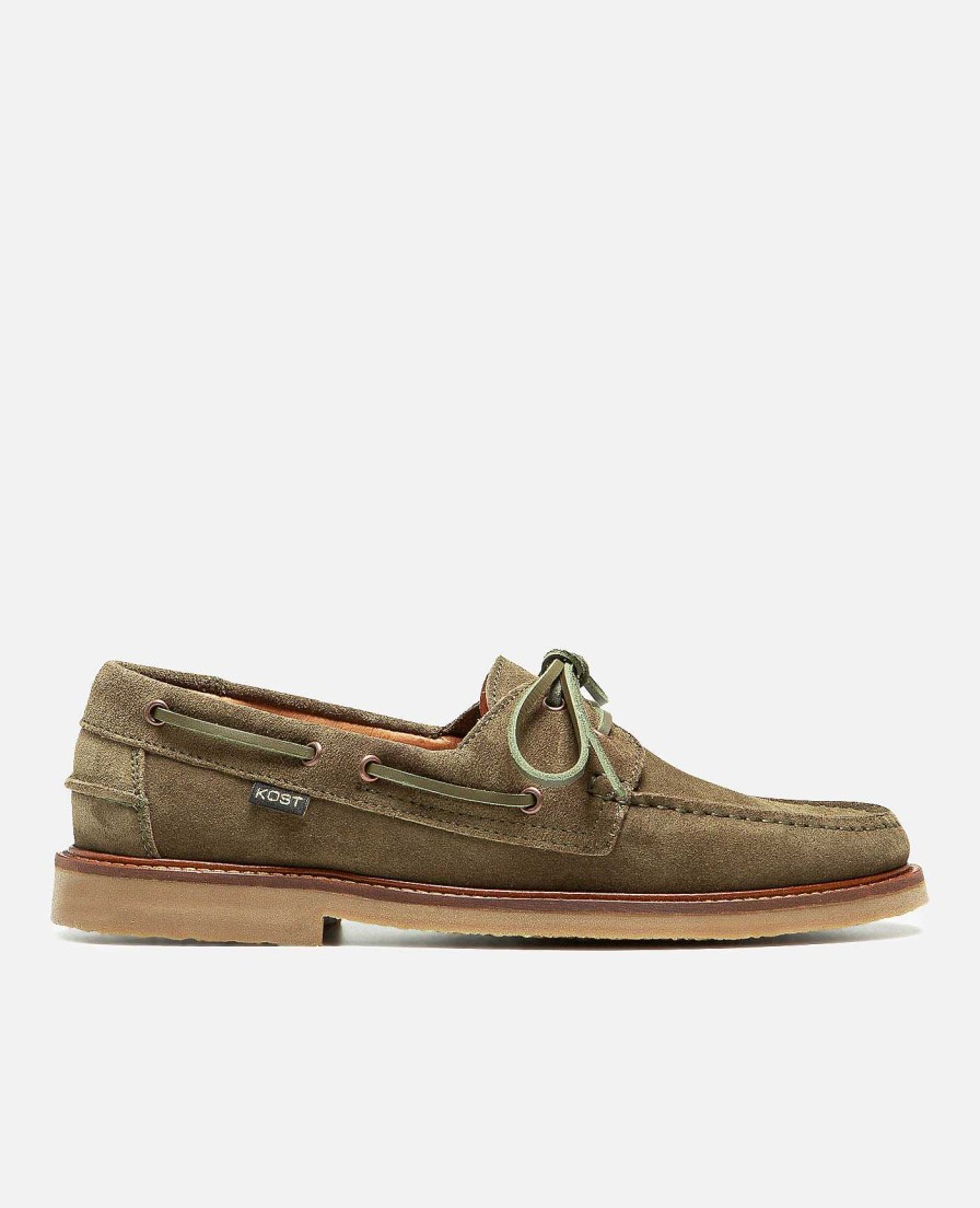 KOST Loafers | Heren Groene Suede Bootschoen