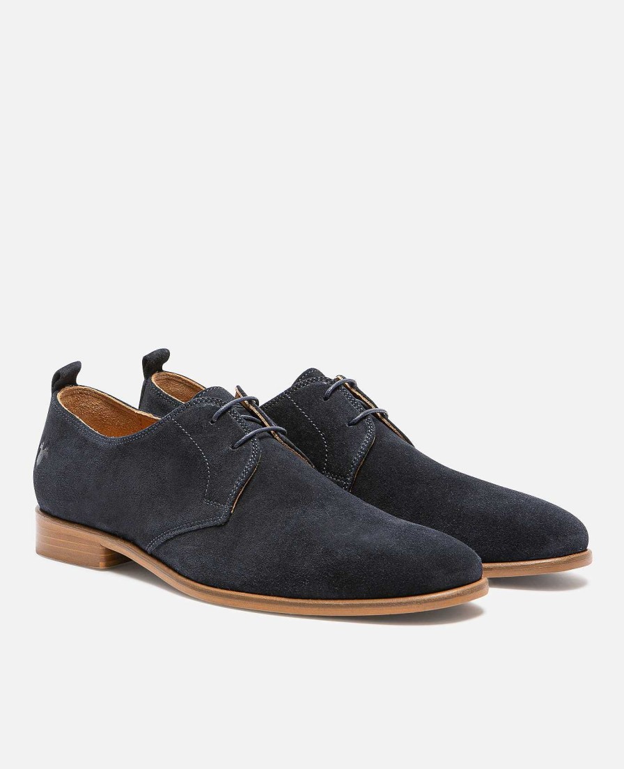 KOST Derby- En Oxford-Schoenen | Heren Blauwe Suede Derbyschoenen