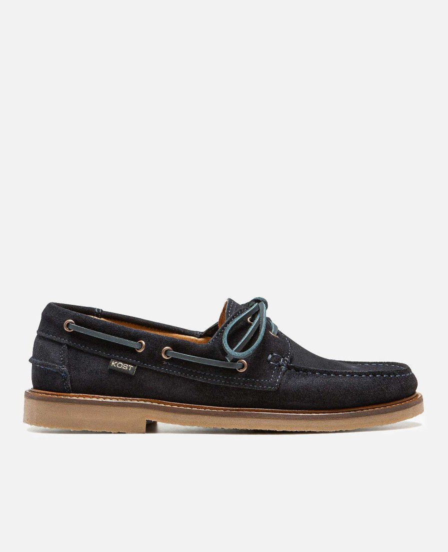 KOST Loafers | Heren Blauwe Suede Bootschoen