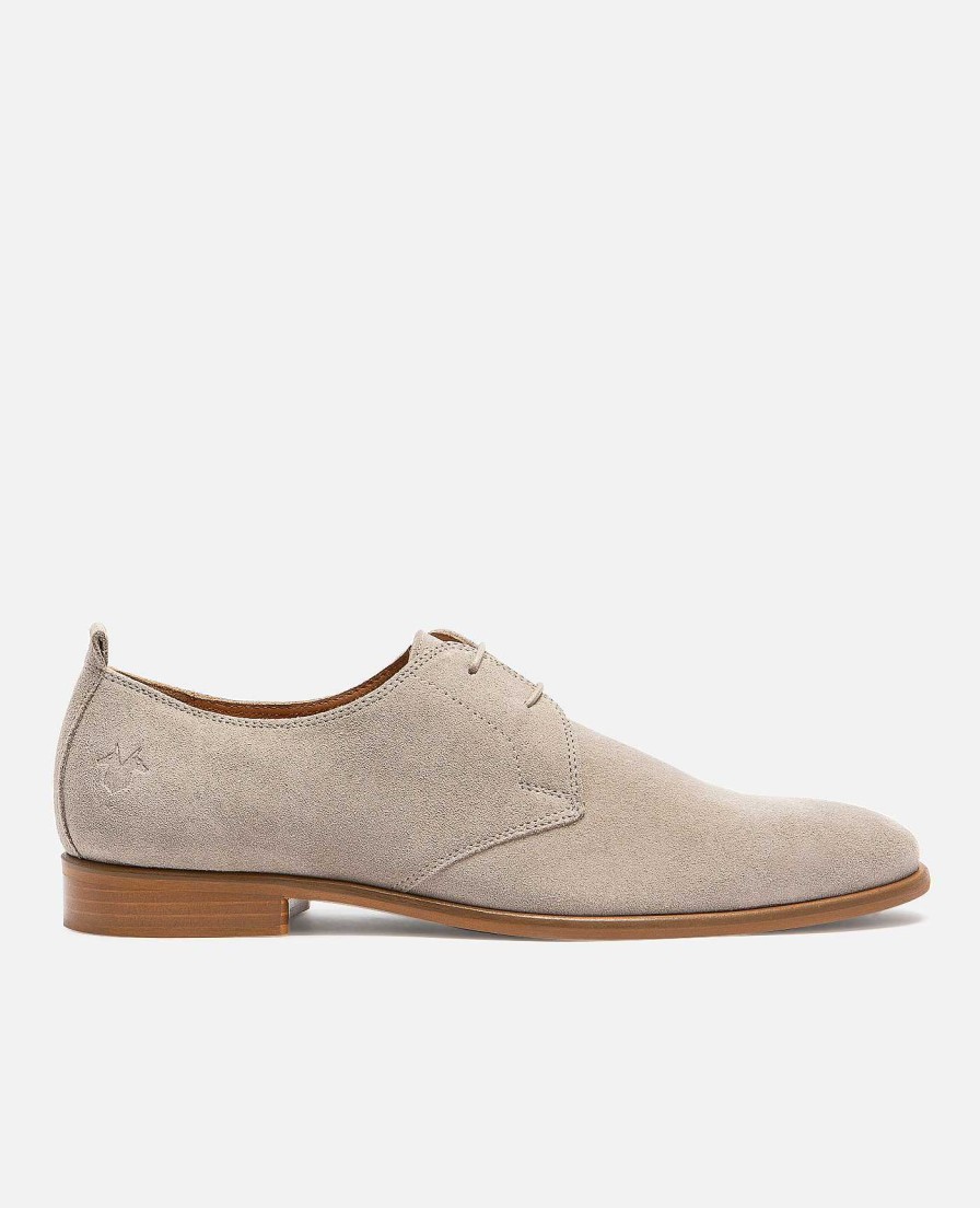 KOST Derby- En Oxford-Schoenen | Heren Grijze Suede Derbyschoenen