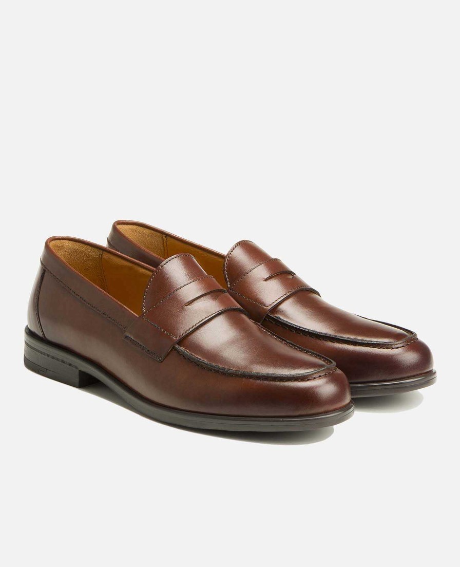 KOST Loafers | Heren Cognac Leren Loafers