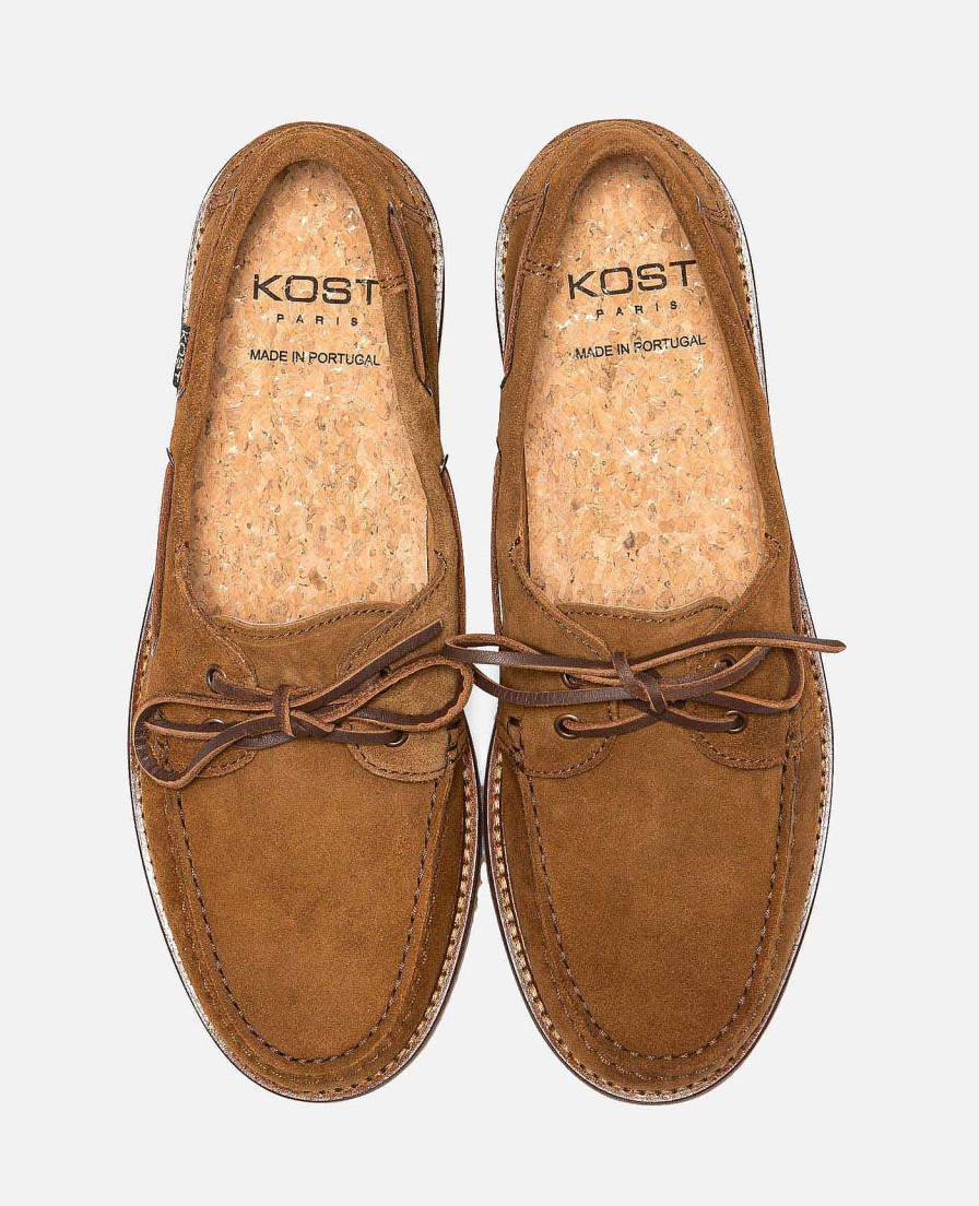 KOST Loafers | Heren Bruine Suede Bootschoen