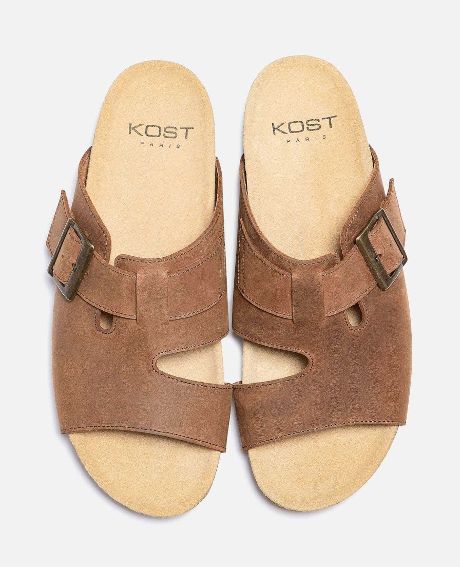 KOST Sandalen | Heren Nubuck Lederen Pantoffels