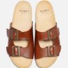 KOST Sandalen | Heren Leren Pantoffels Cognac