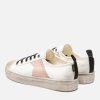 KOST Sneakers | Dames Gebroken Wit-Roze Oeko-Tex Canvas Sneakers