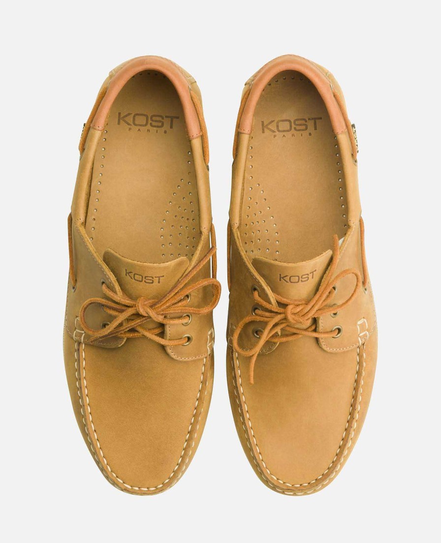 KOST Loafers | Heren Mosterd Nubuck Bootschoenen