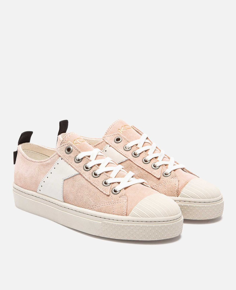 KOST Sneakers | Dames Roze Suede Milieuvriendelijke Sneakers