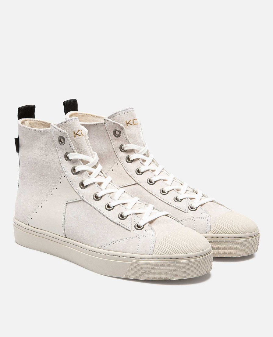 KOST Sneakers | Dames Gebroken Witte Suede Milieuvriendelijke Sneakers