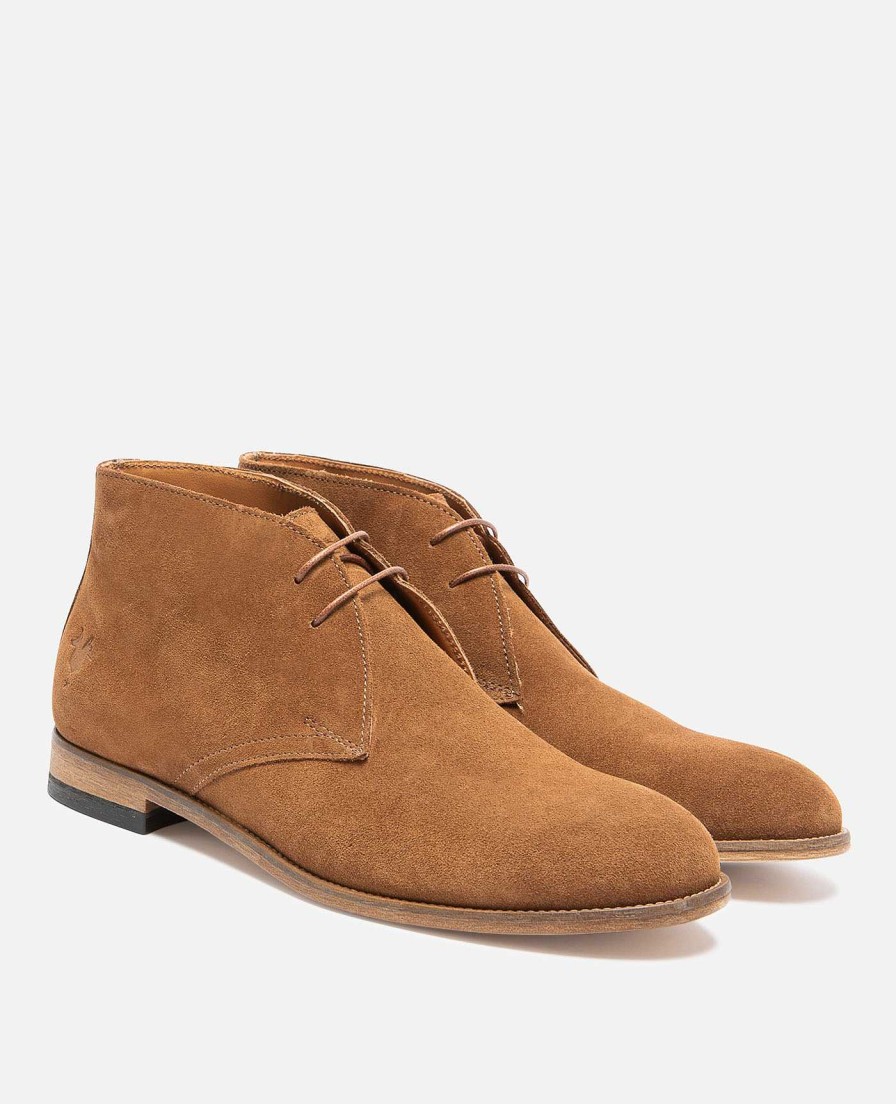 KOST Laarzen | Heren Cognac Suede Chukka-Laarzen