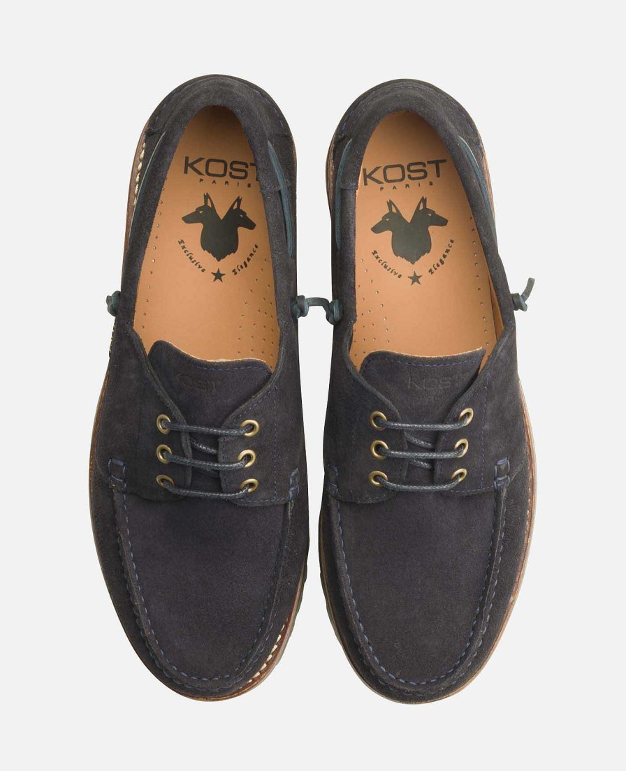 KOST Loafers | Marineblauwe Suede Bootschoenen Voor Heren