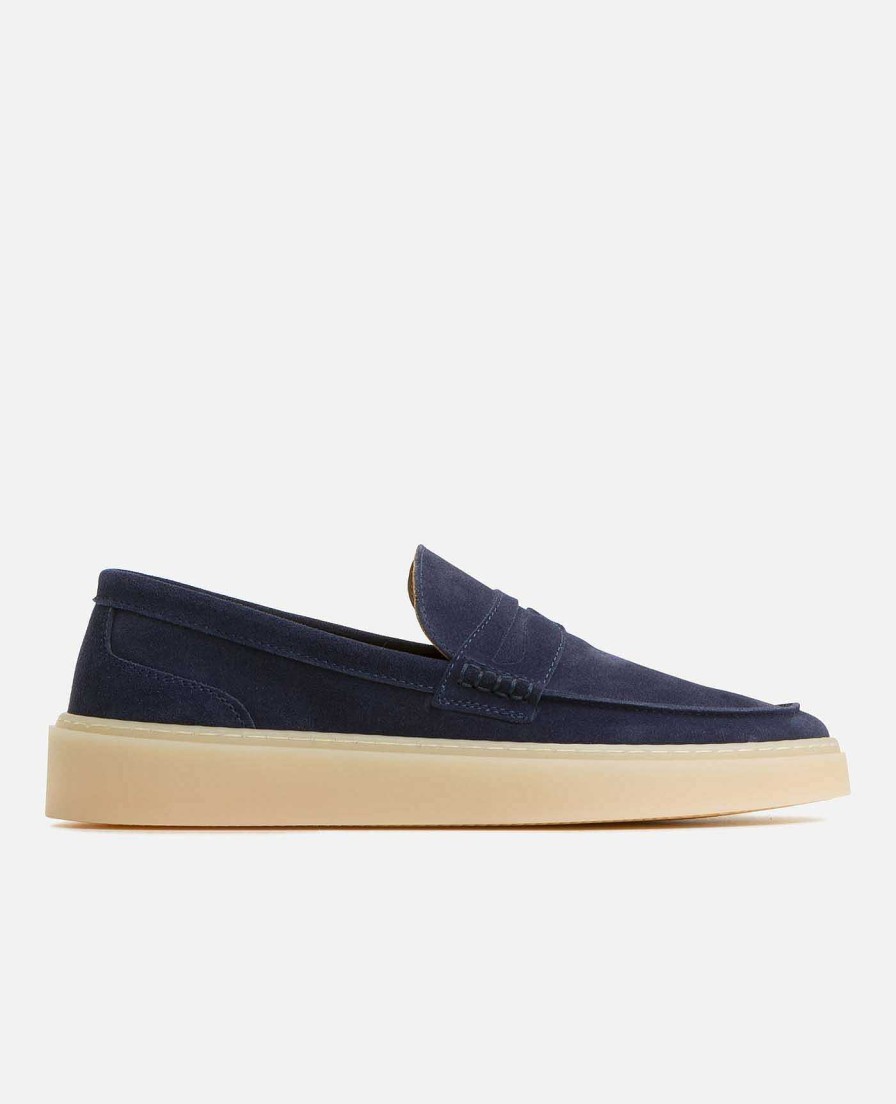 KOST Loafers | Marineblauwe Suede Loafers Voor Heren