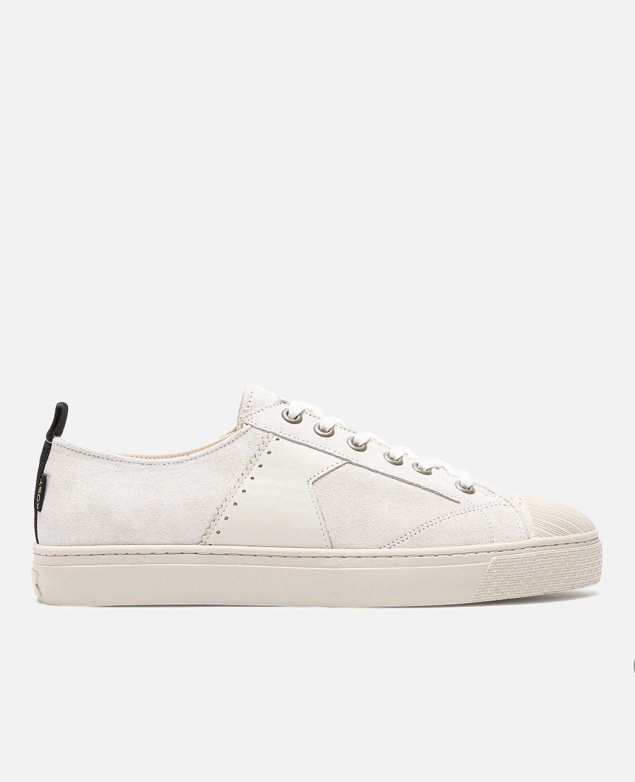 KOST Sneakers | Heren Gebroken Witte Suede Sneakers