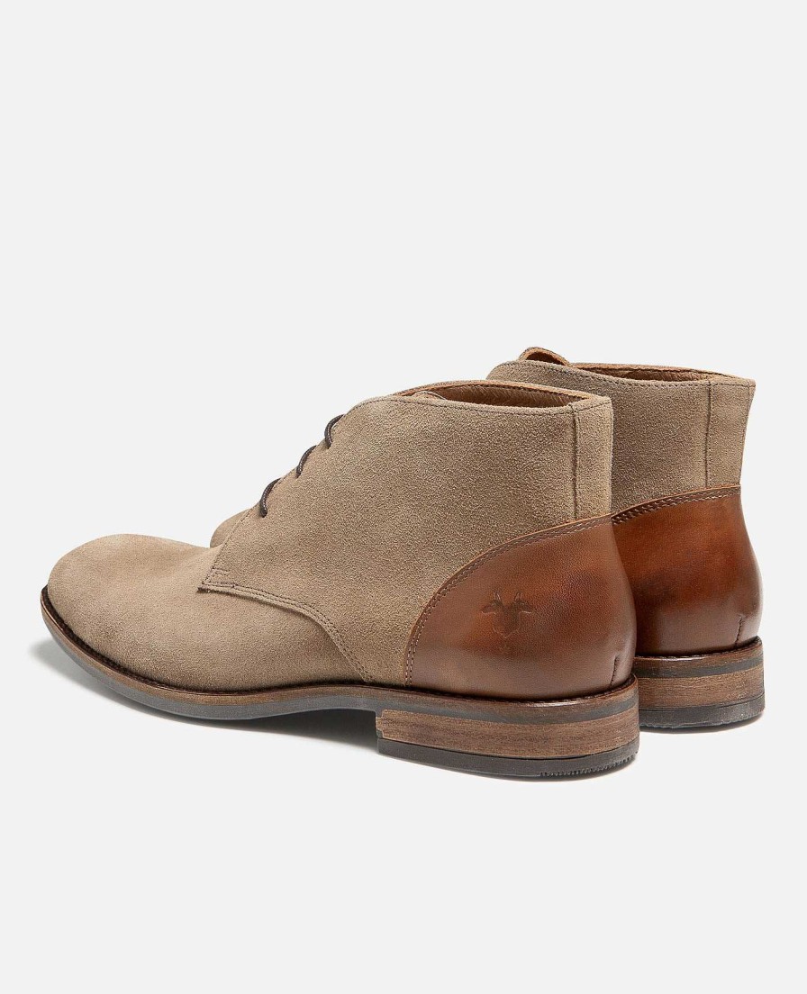 KOST Derby- En Oxford-Schoenen | Heren Taupe Suede Derbyschoenen