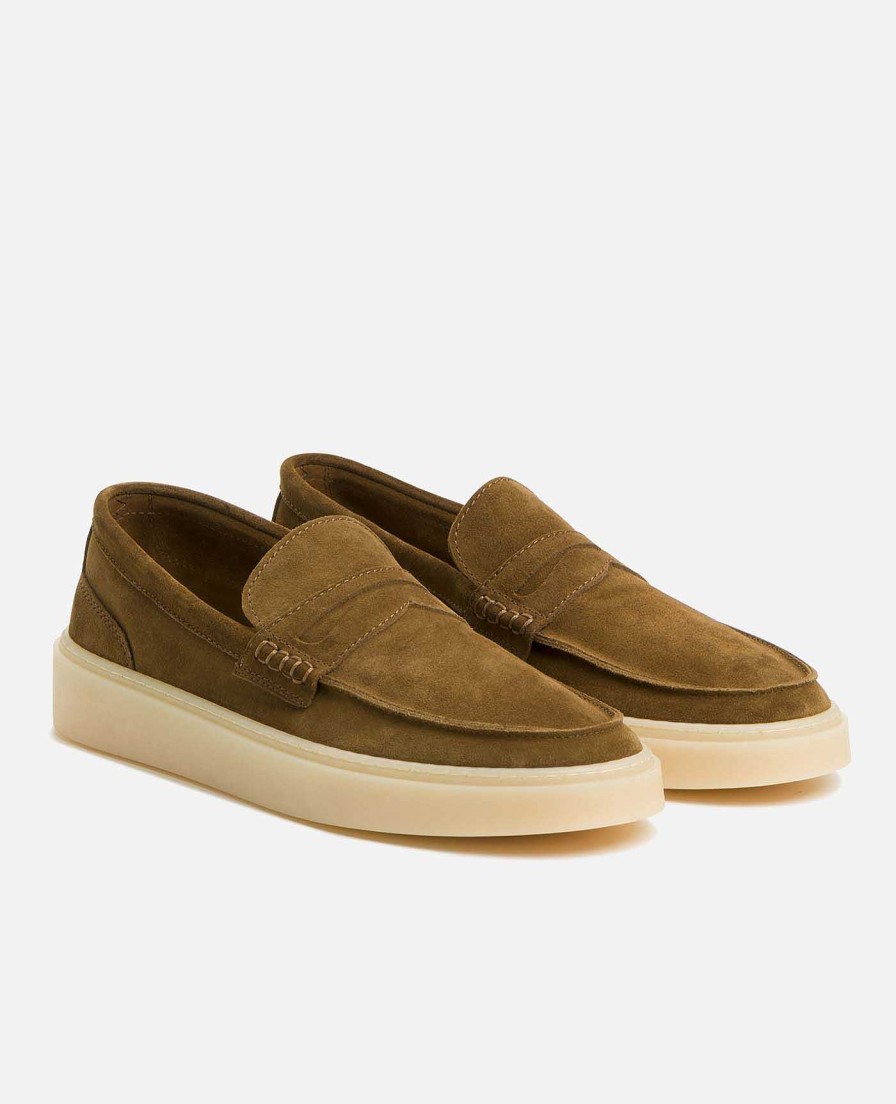 KOST Loafers | Heren Suede Tabaksloafers