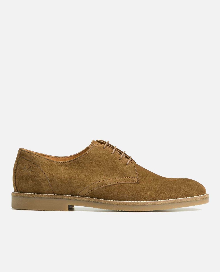 KOST Derby- En Oxford-Schoenen | Heren Suede Bruine Derbyschoenen