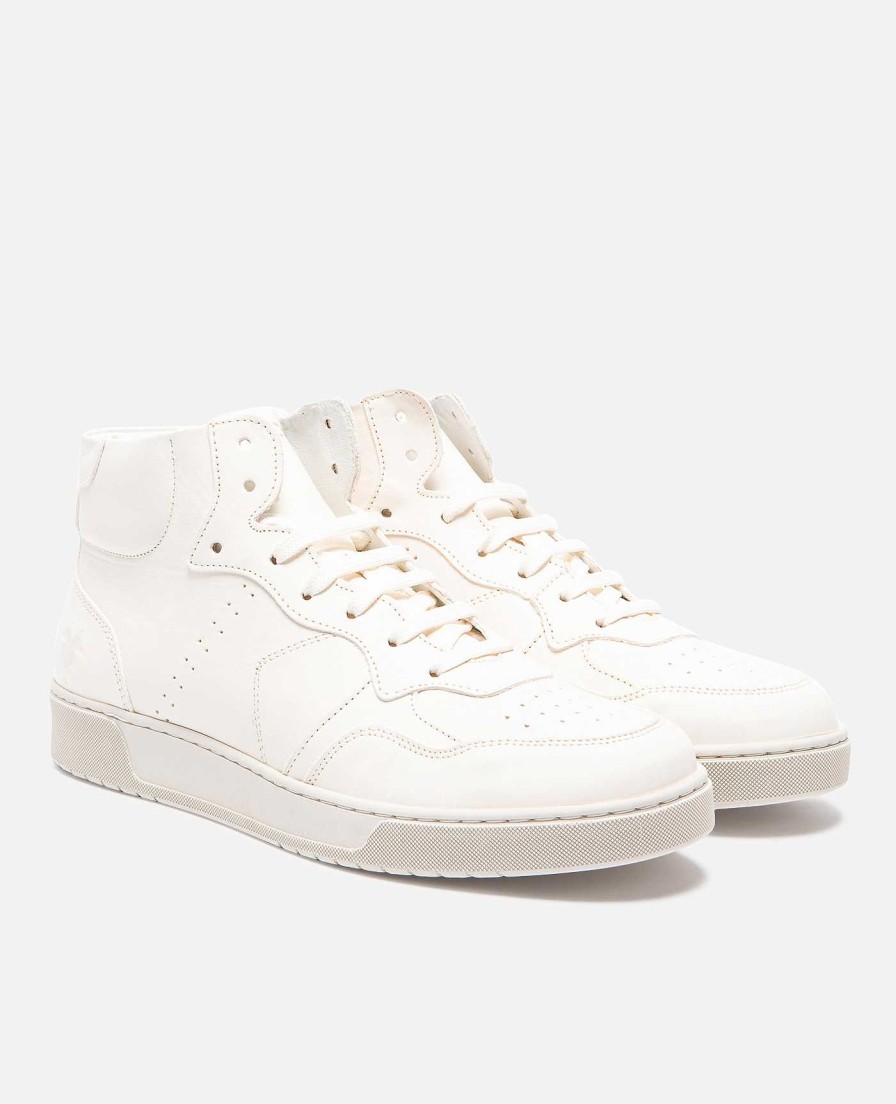 KOST Sneakers | Dames Witte, Plantaardig Gelooide Leren Sneakers