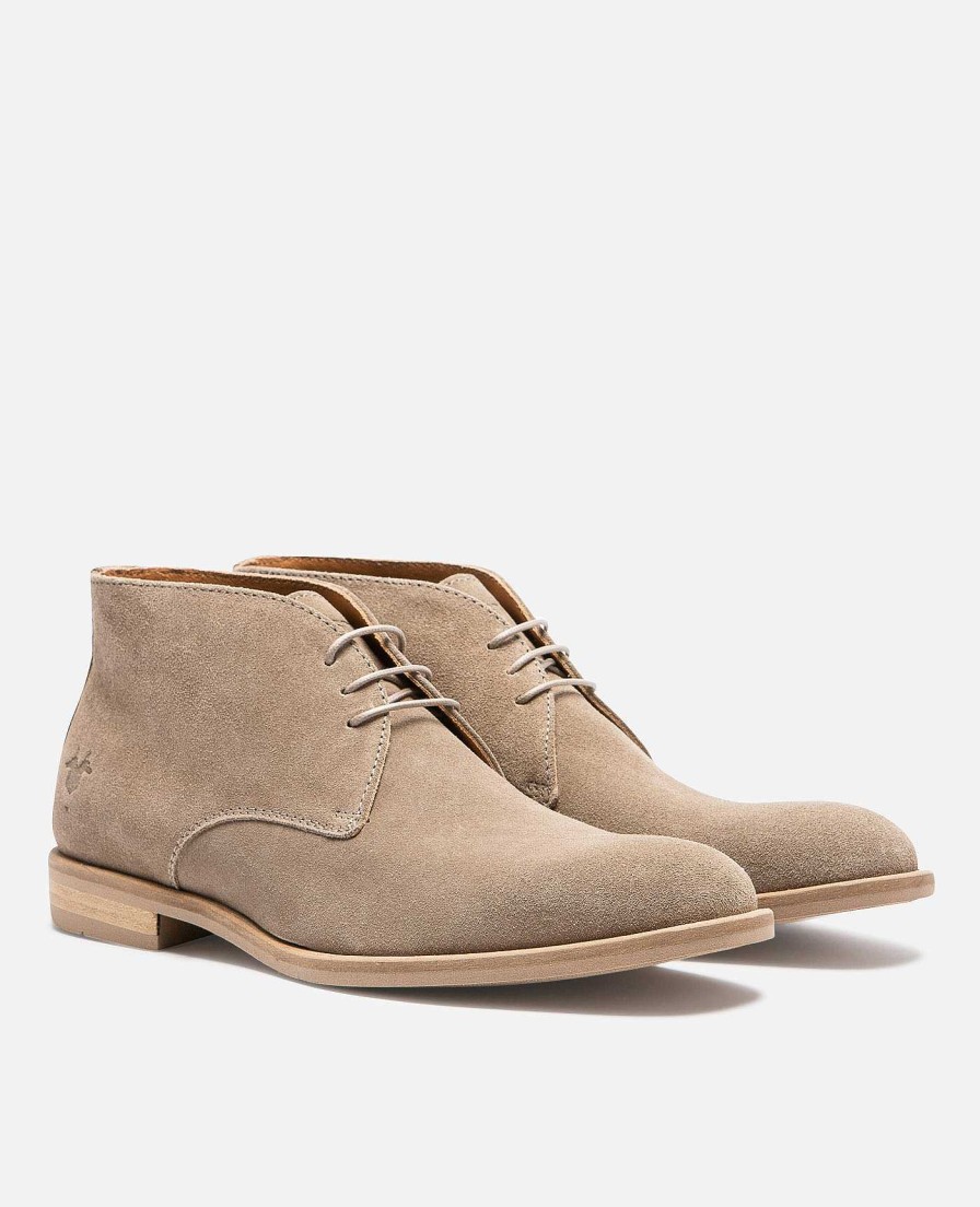 KOST Laarzen | Heren Taupe Suede Chukka-Laarzen