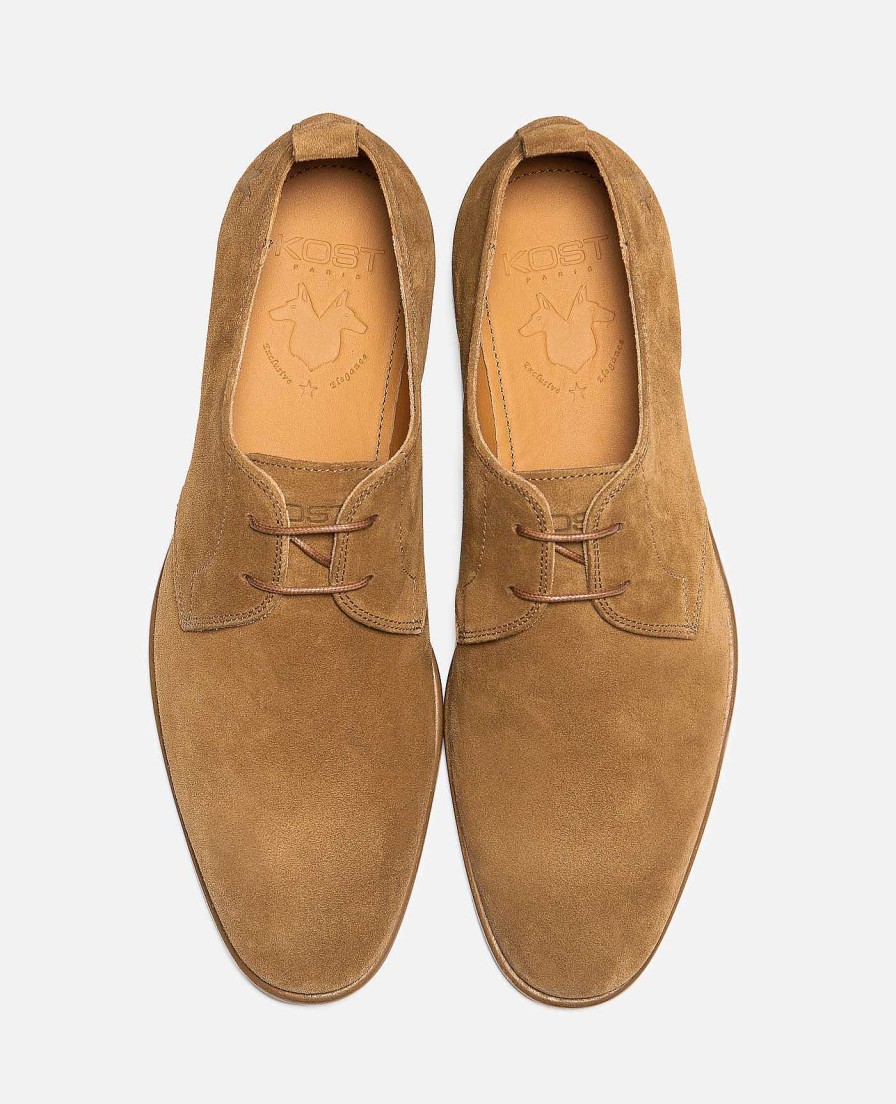 KOST Derby- En Oxford-Schoenen | Heren Bruine Suede Derbyschoenen