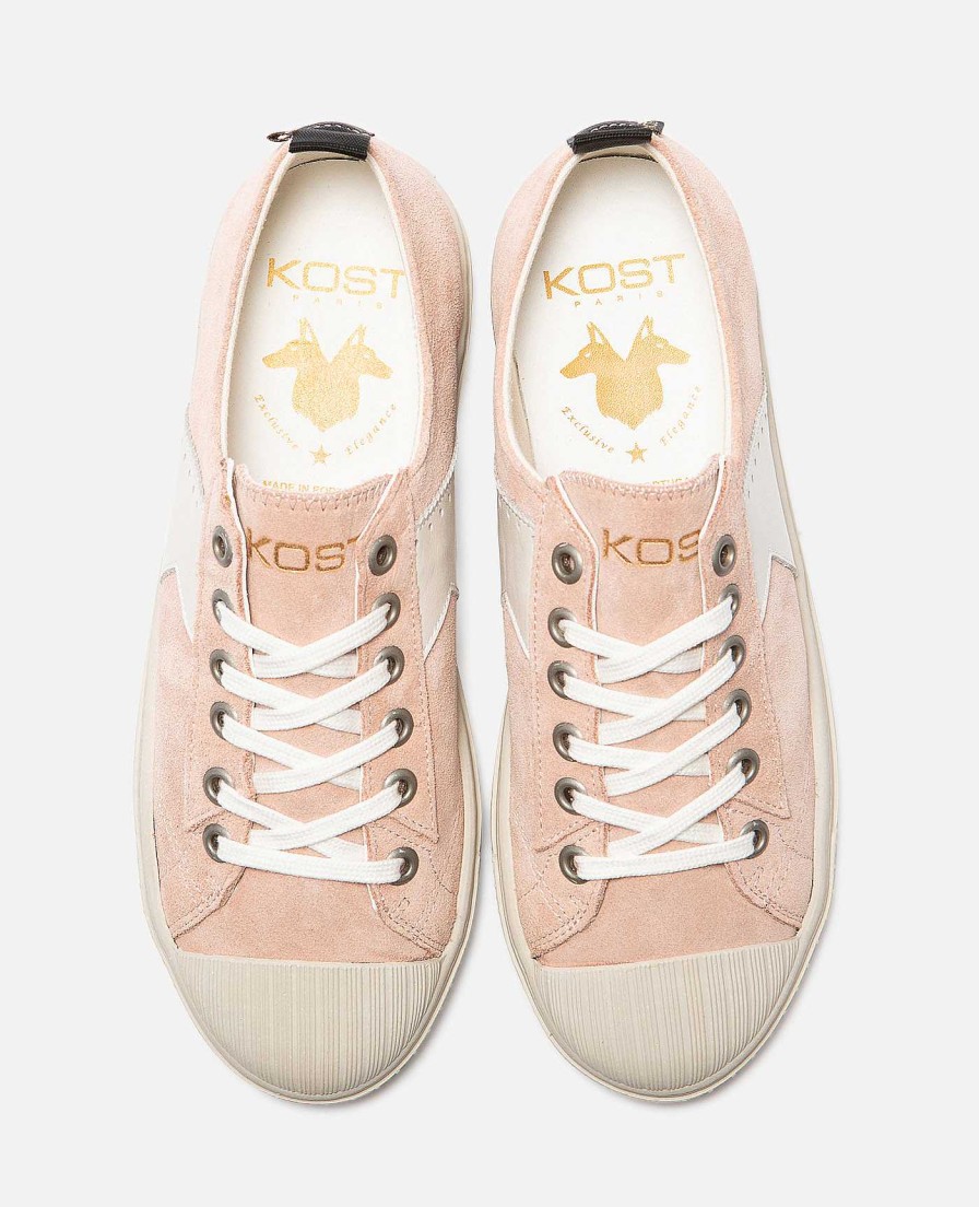 KOST Sneakers | Dames Roze Suede Milieuvriendelijke Sneakers