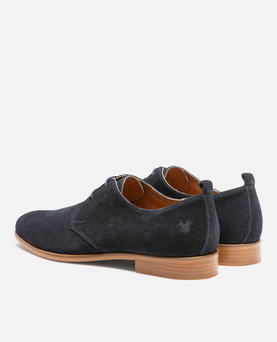 KOST Derby- En Oxford-Schoenen | Heren Blauwe Suede Derbyschoenen